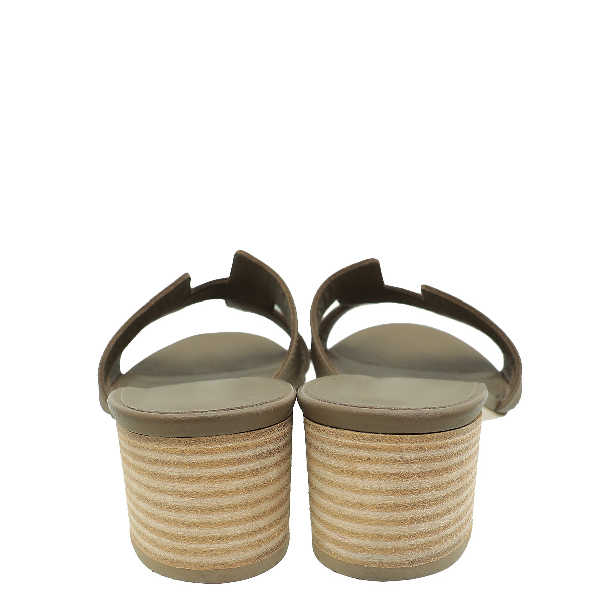 Hermes Etoupe Oasis Sandals 38