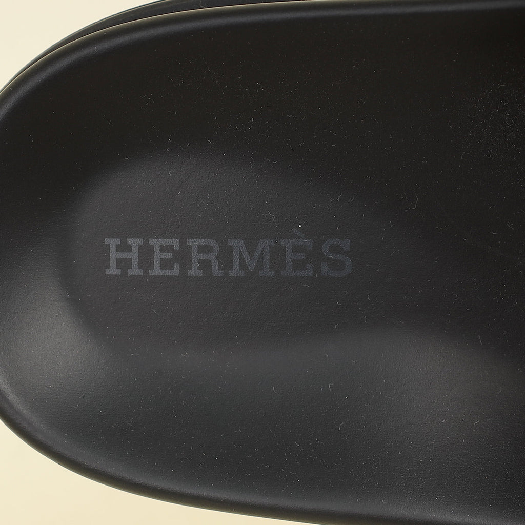 Hermes Marron Muscavado Chypre Suede Goatskin Sandal 38