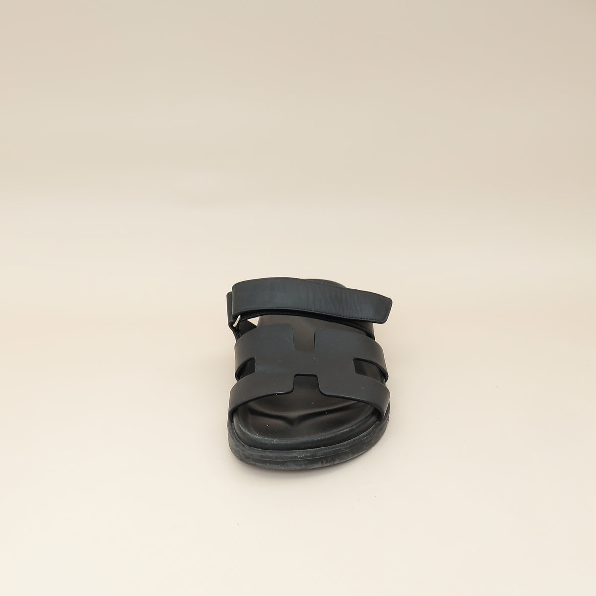 Hermes Noir Chypre Sandal 38