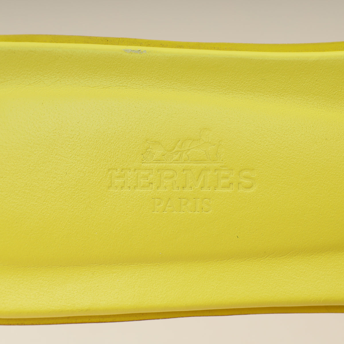 Hermes Jaune Curcuma Oran Sandals 38
