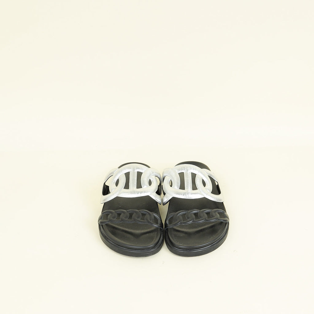 Hermes Bicolor Extra Sandal 38