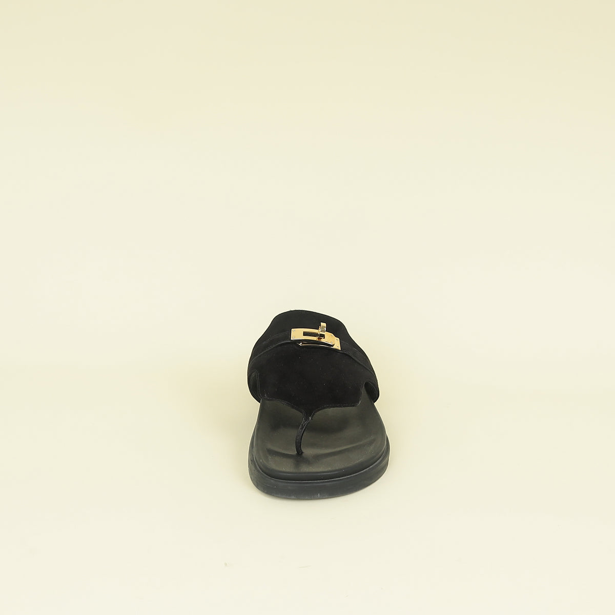 Hermes Noir Empire Sandal 38