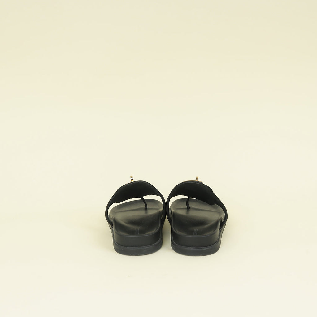 Hermes Noir Empire Sandal 38