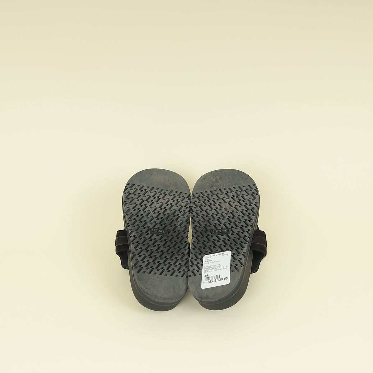 Hermes Noir Empire Sandal 38