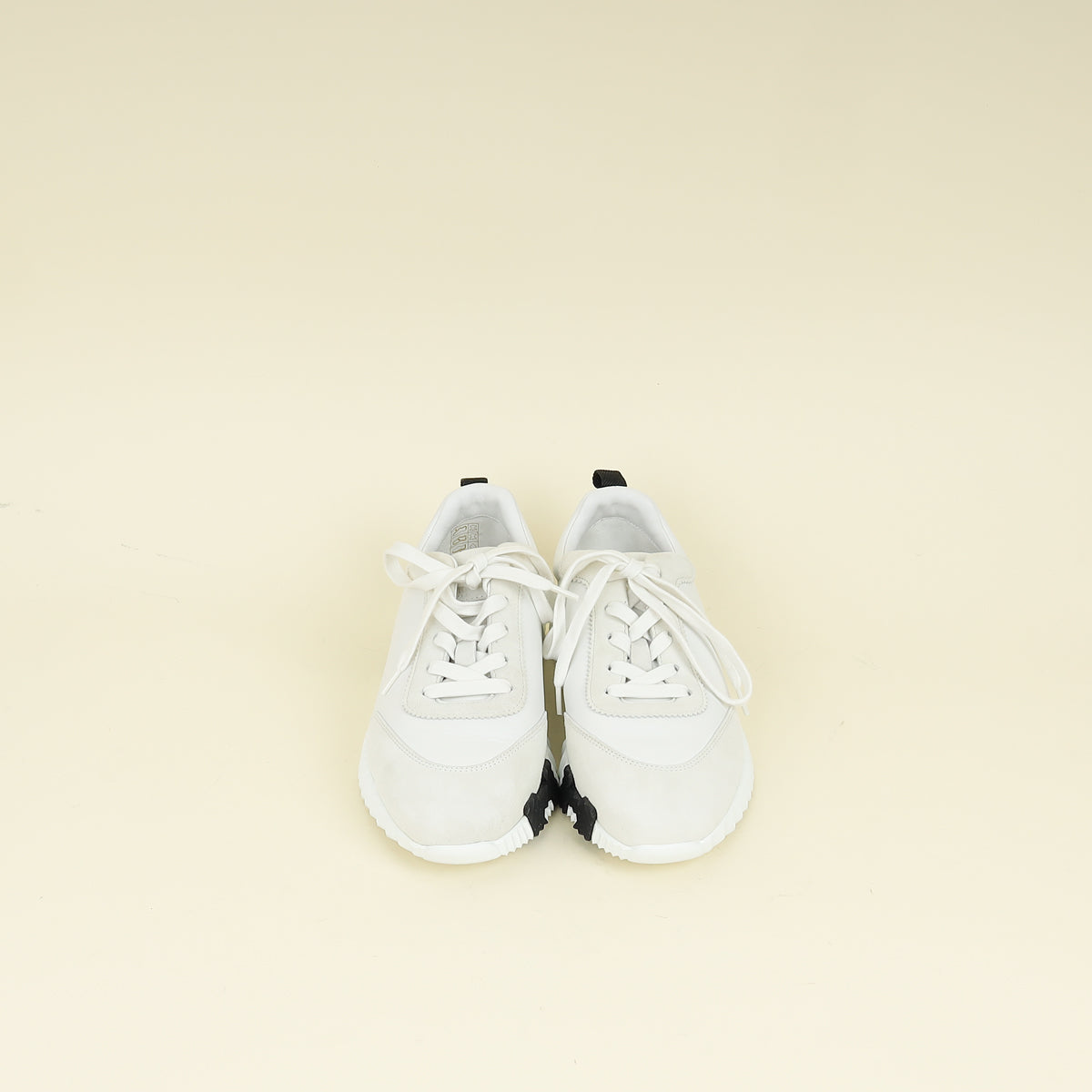 Hermes White Bouncing Sneaker 38