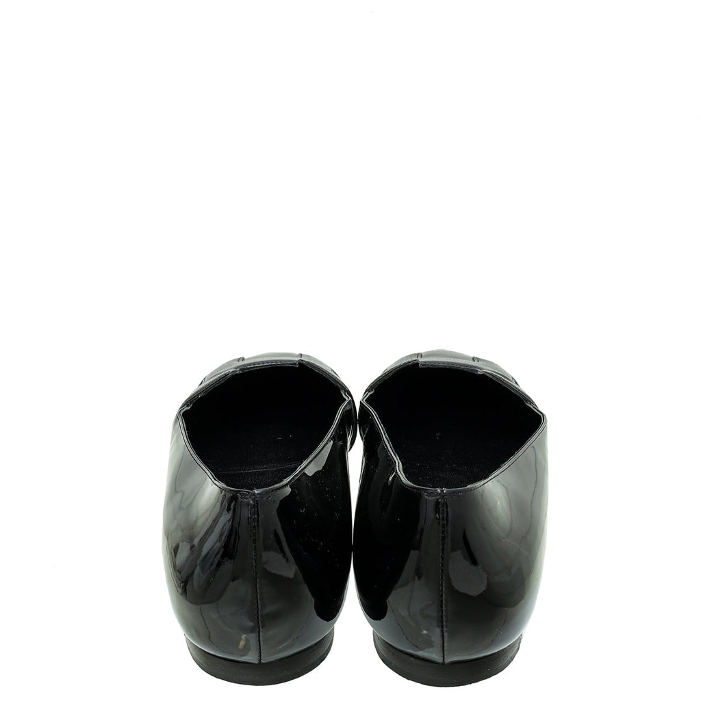 Hermes Black Nice Ballerina Flats 38