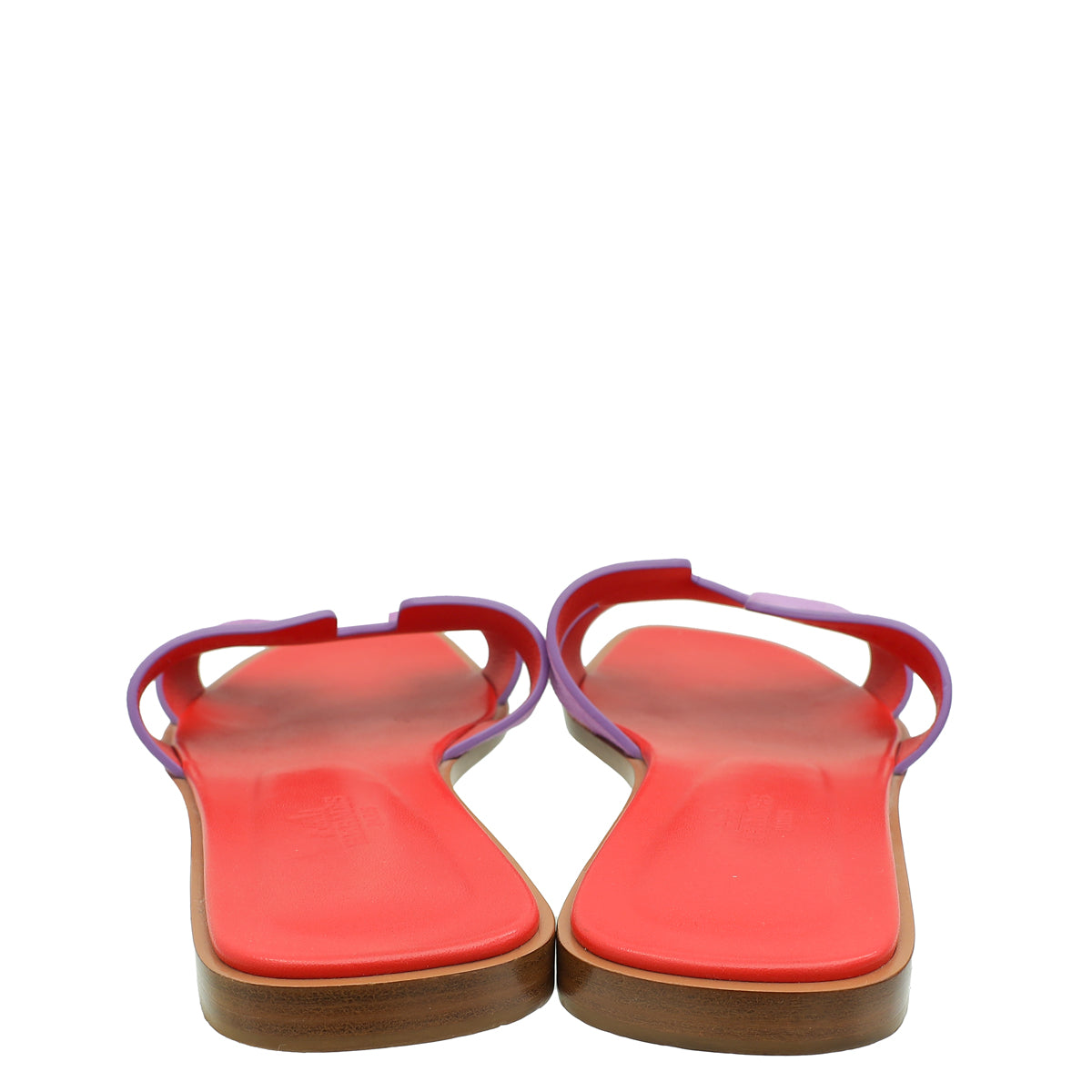 Hermes Bicolor Oran Sandals 38