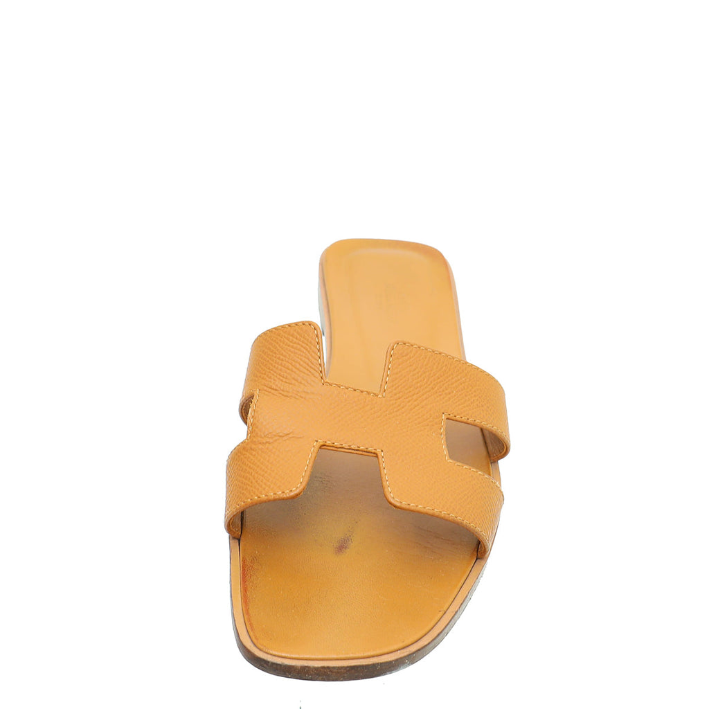 Hermes Naturel Oran Sandal 38