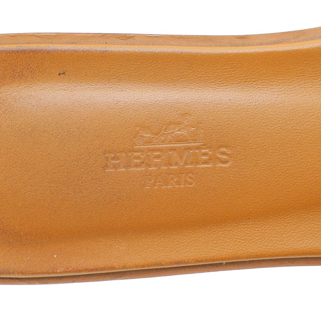 Hermes Naturel Oran Sandal 38