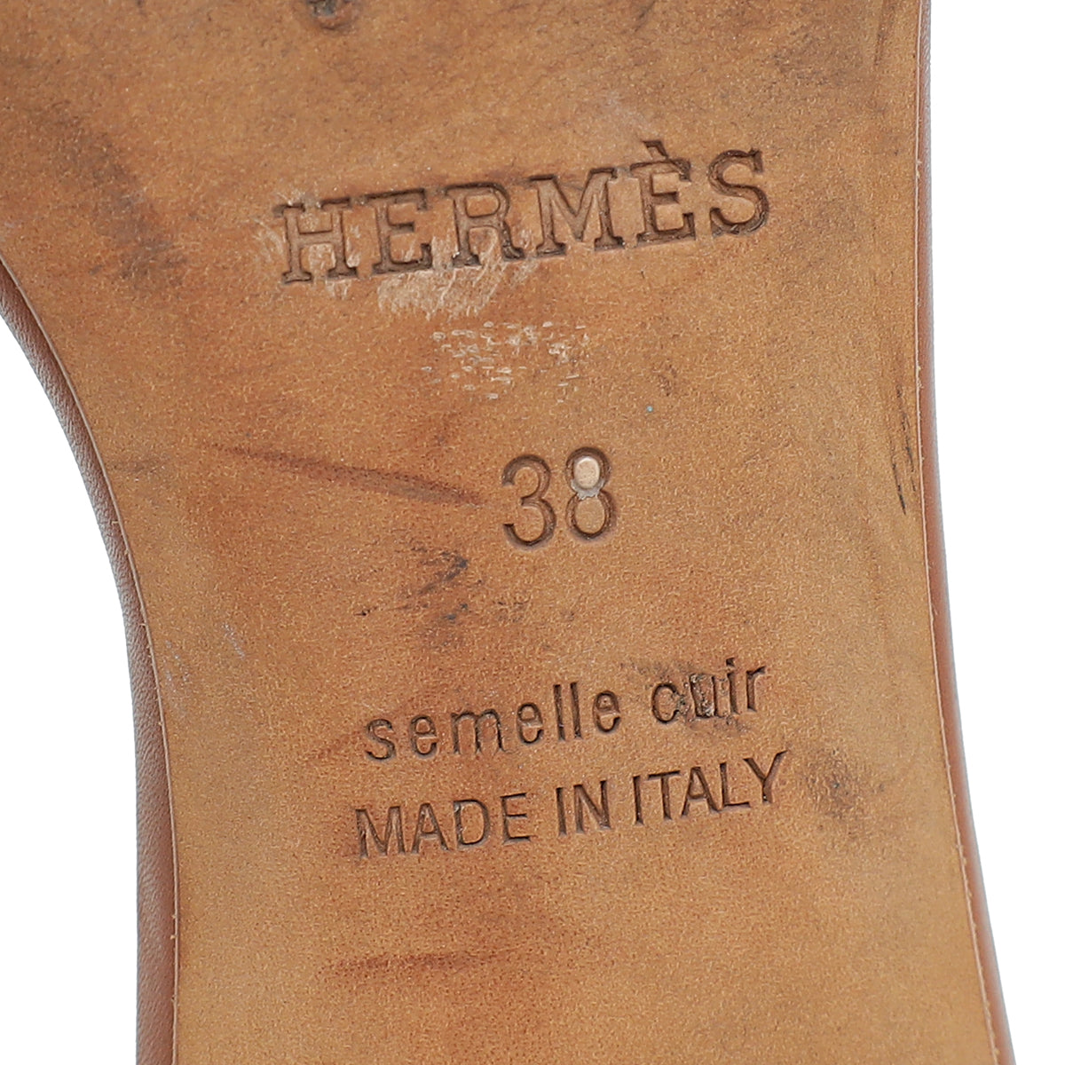 Hermes Gold Box Oasis Sandal 38
