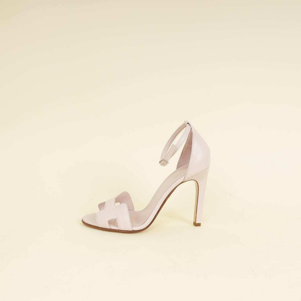 Hermes Rose Petal Premiere 105 Sandals 38