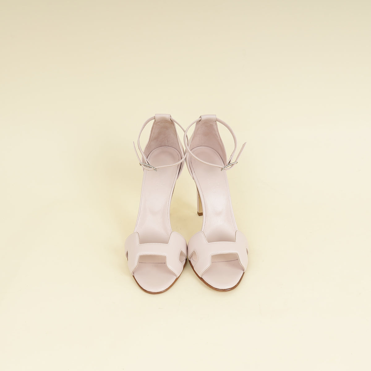 Hermes Rose Petal Premiere 105 Sandals 38