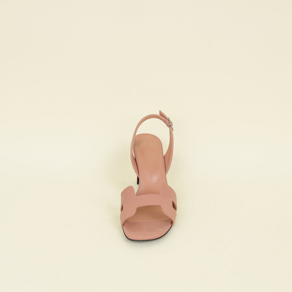 Hermes Rose Confetti Eternite 80 Sandals 39.5