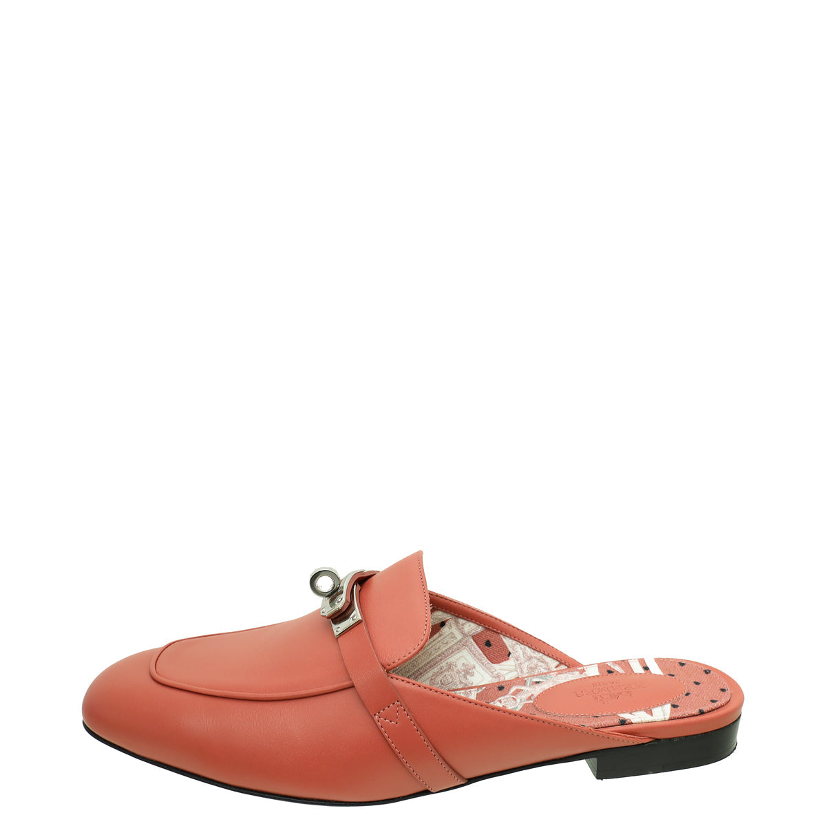 Hermes Rouge Blush OZ Mules 39.5