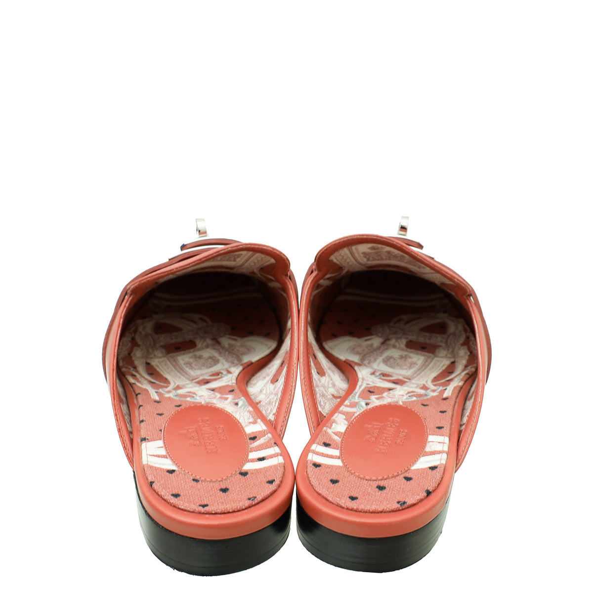 Hermes Rouge Blush OZ Mules 39.5