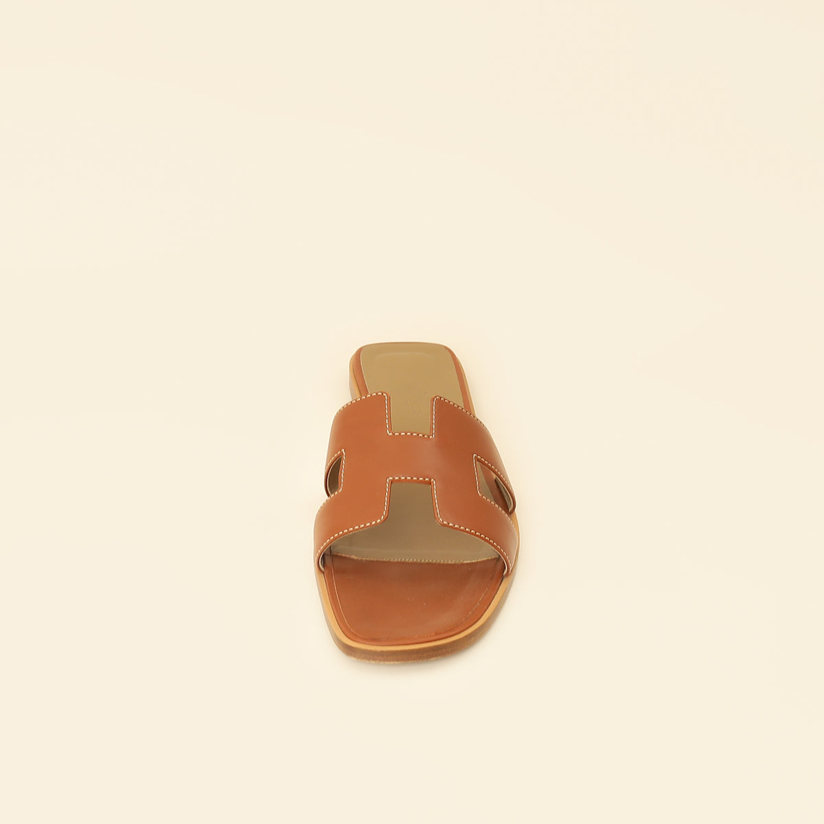Hermes Gold Oran Sandals 39.5