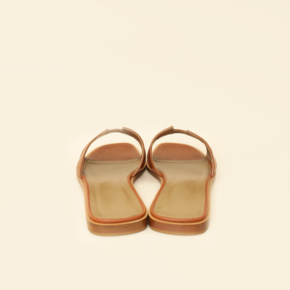Hermes Gold Oran Sandals 39.5