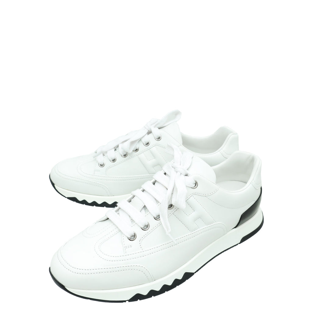 Hermes Blanc Trail Sneaker 39.5