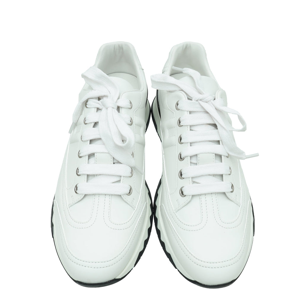 Hermes Blanc Trail Sneaker 39.5