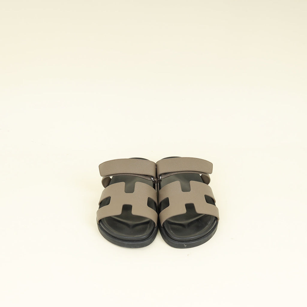 Hermes Gris Etain Chypre Sandal 39.5