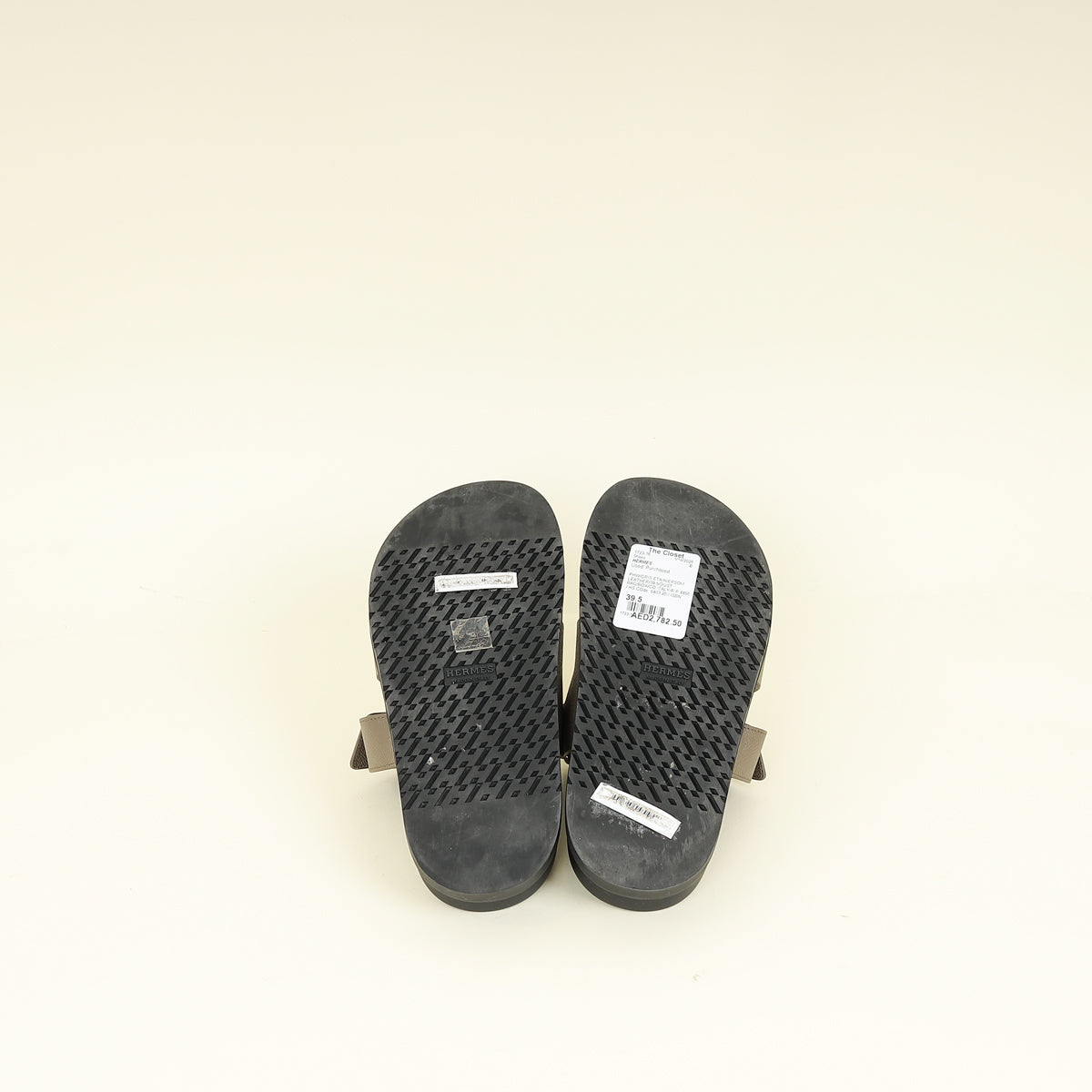Hermes Gris Etain Chypre Sandal 39.5