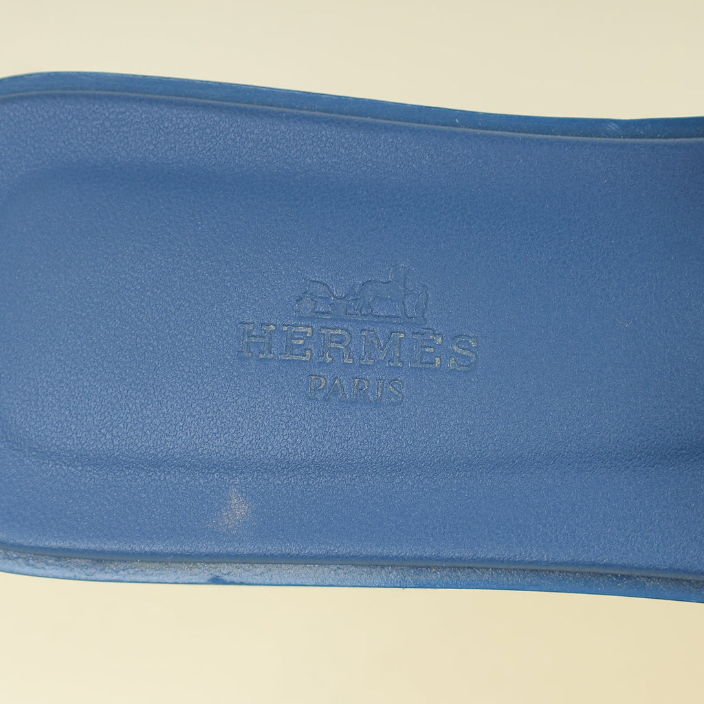 Hermes Bicolor Bride de Gala Oran Sandal 39.5