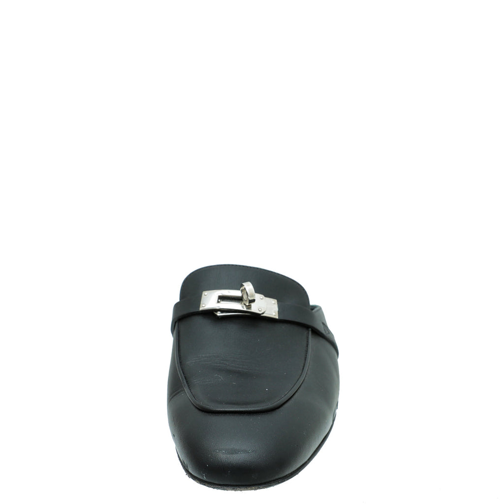 Hermes Noir Oz Mule 39.5
