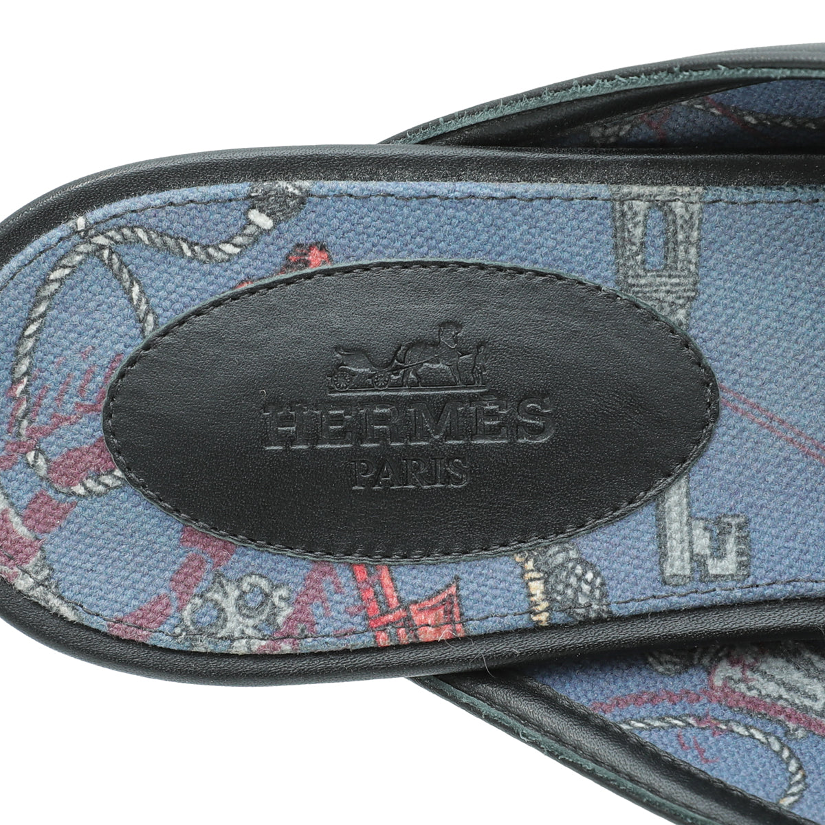 Hermes Noir Oz Mule 39.5