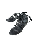 Hermes Noir Romanza Sandals 39.5