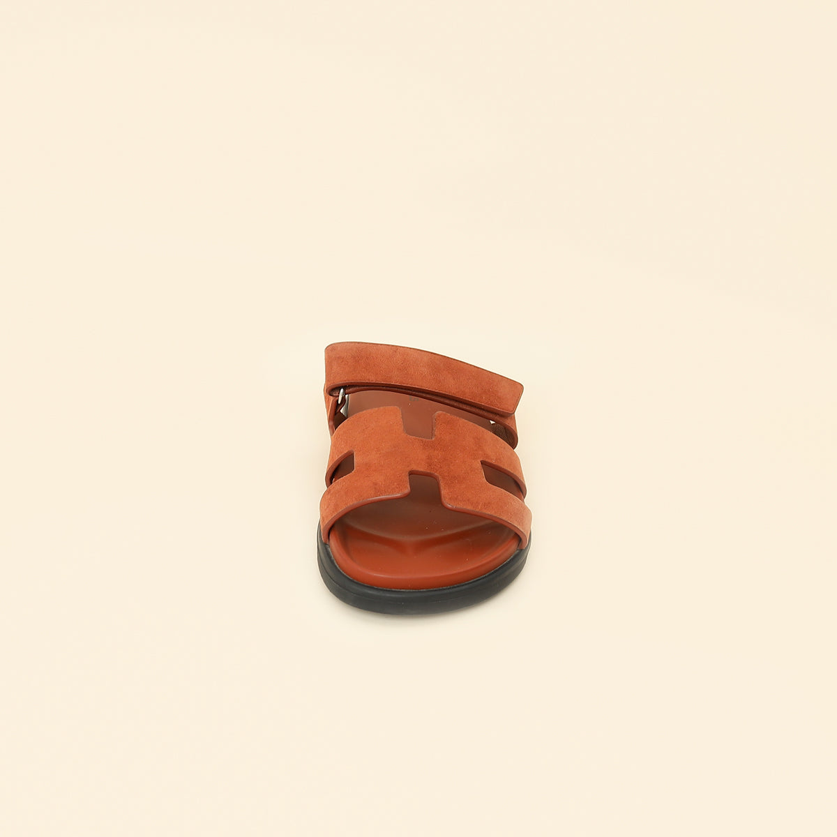Hermes Cuivre Suede Chypre Sandal 39.5