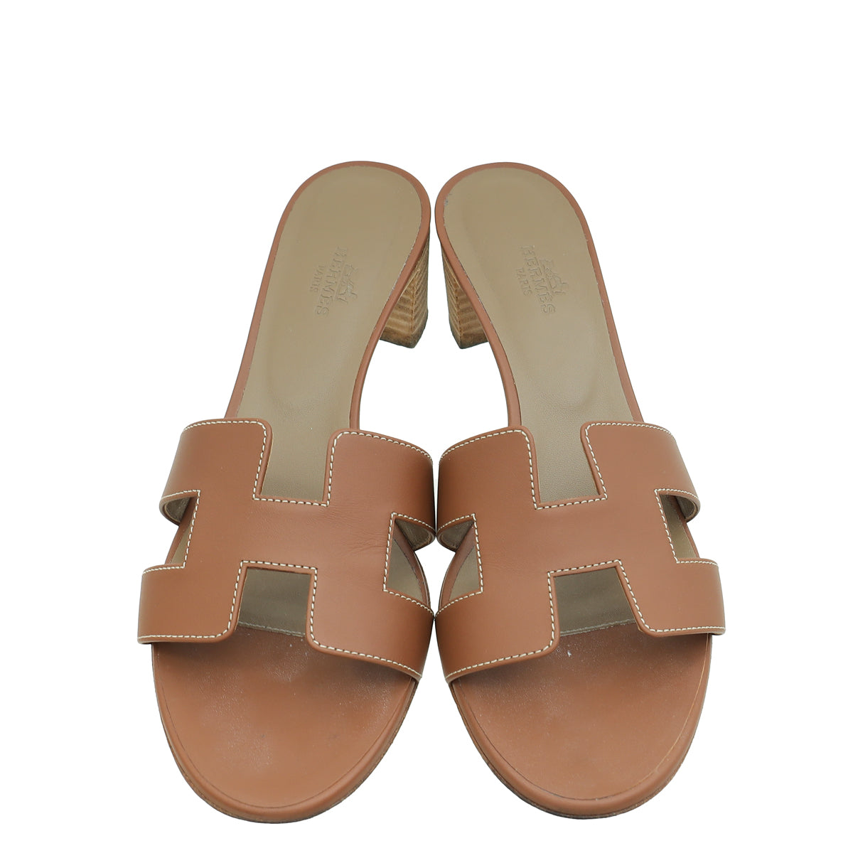 Hermes Gold Oasis Sandals 39.5