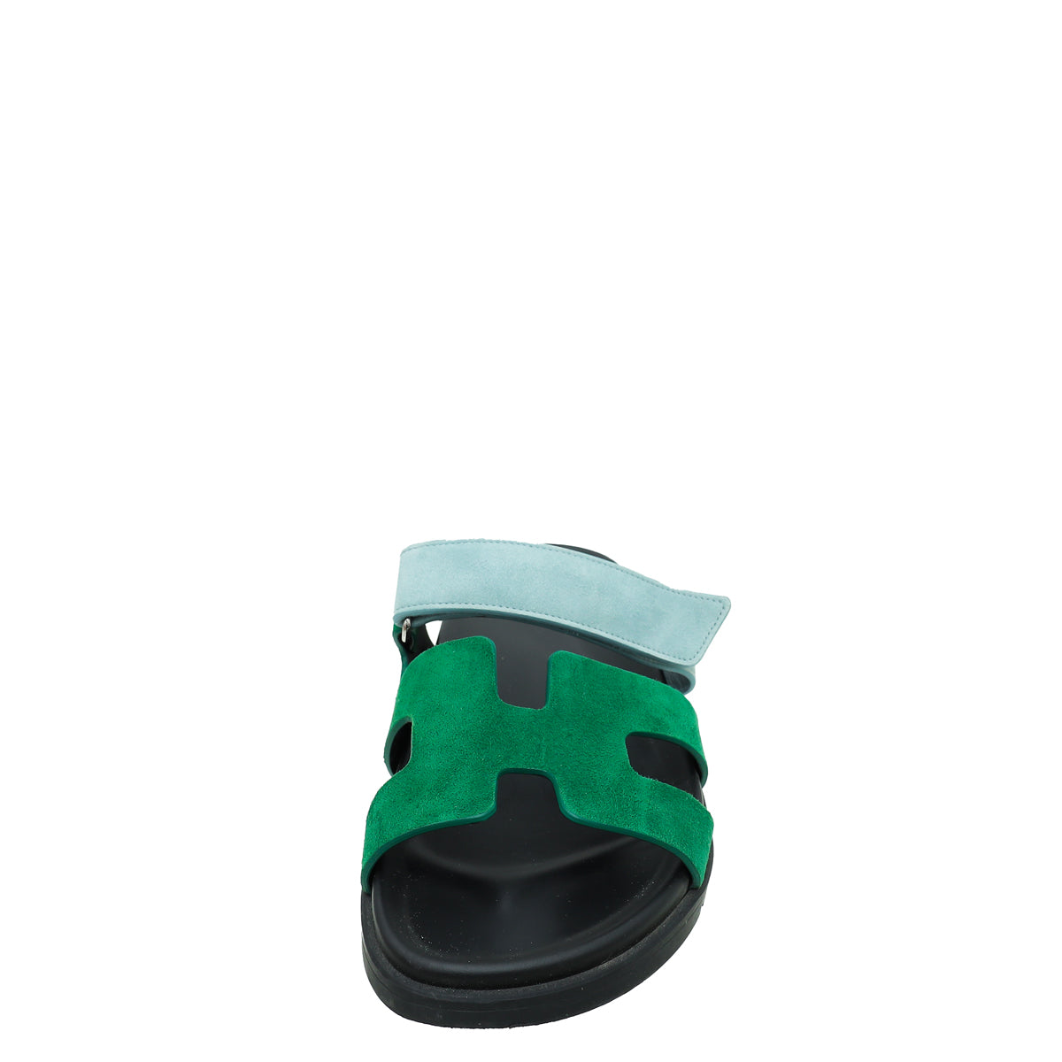 Hermes Bicolor Suede Goatskin Chypre Sandal 39.5