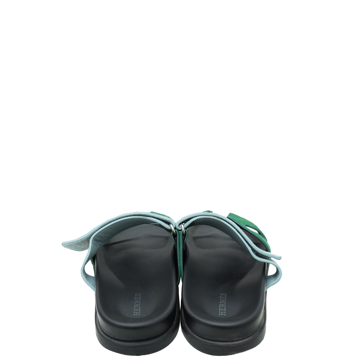 Hermes Bicolor Suede Goatskin Chypre Sandal 39.5