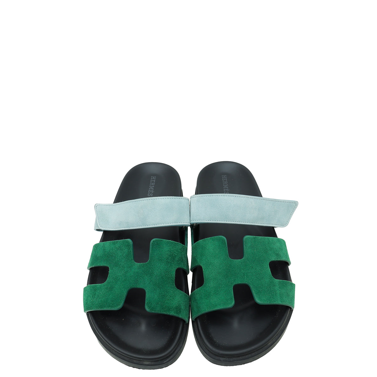 Hermes Bicolor Suede Goatskin Chypre Sandal 39.5