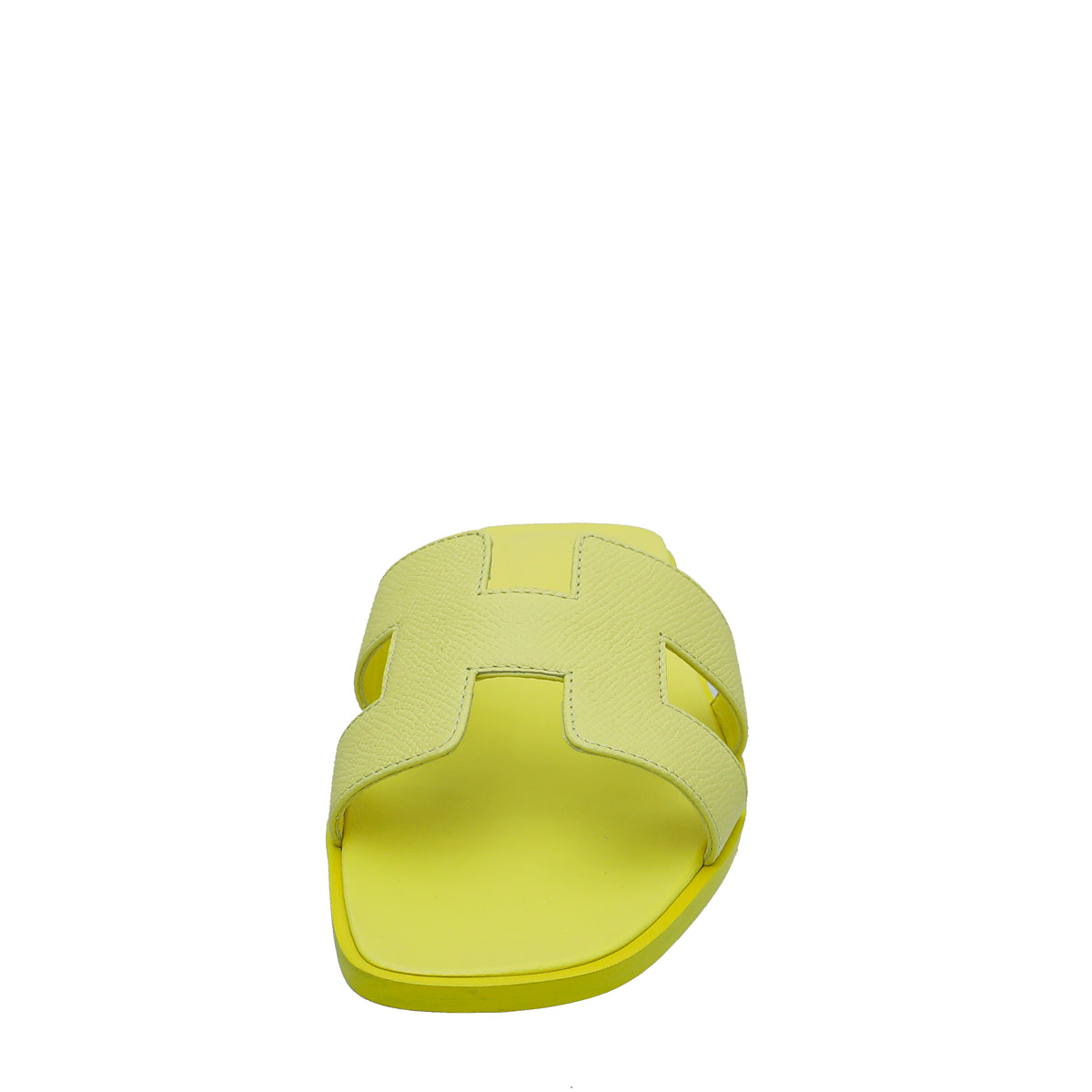 Hermes Jaune Curcuma Oran Sandals 39