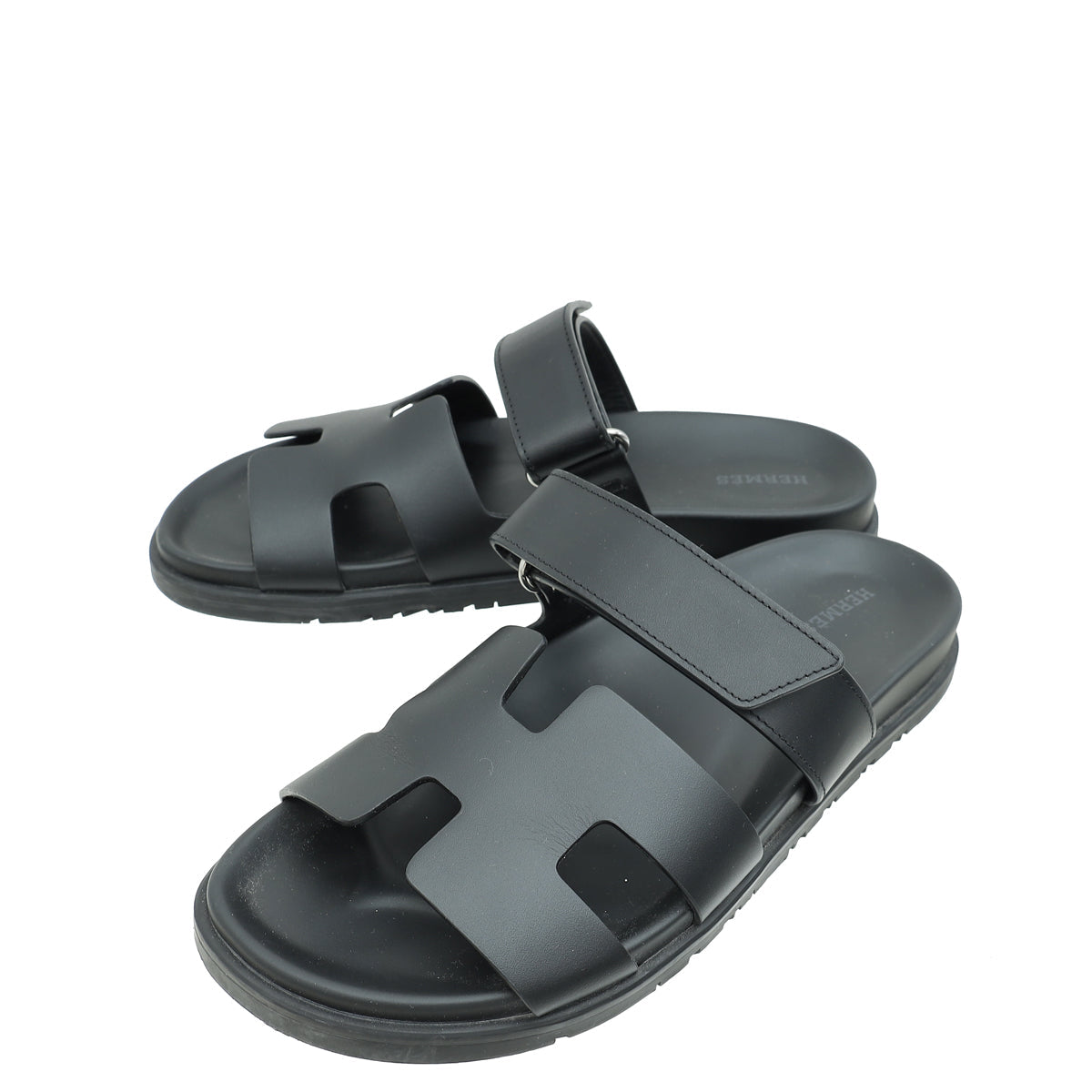 Hermes Black Chypre Sandal 39