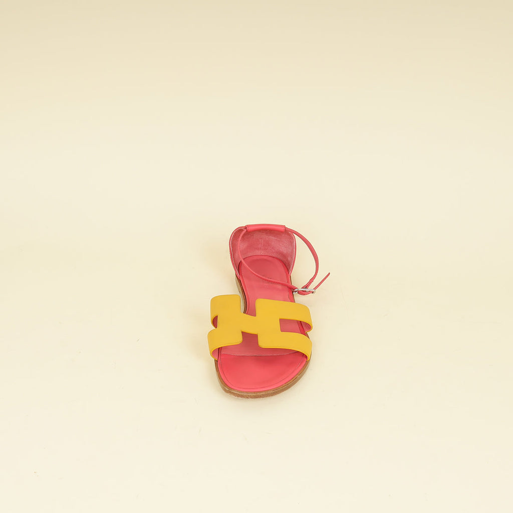 Hermes Bicolor Santorini Sandal 39