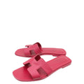 Hermes Rose Magenta Oran Sandal 39
