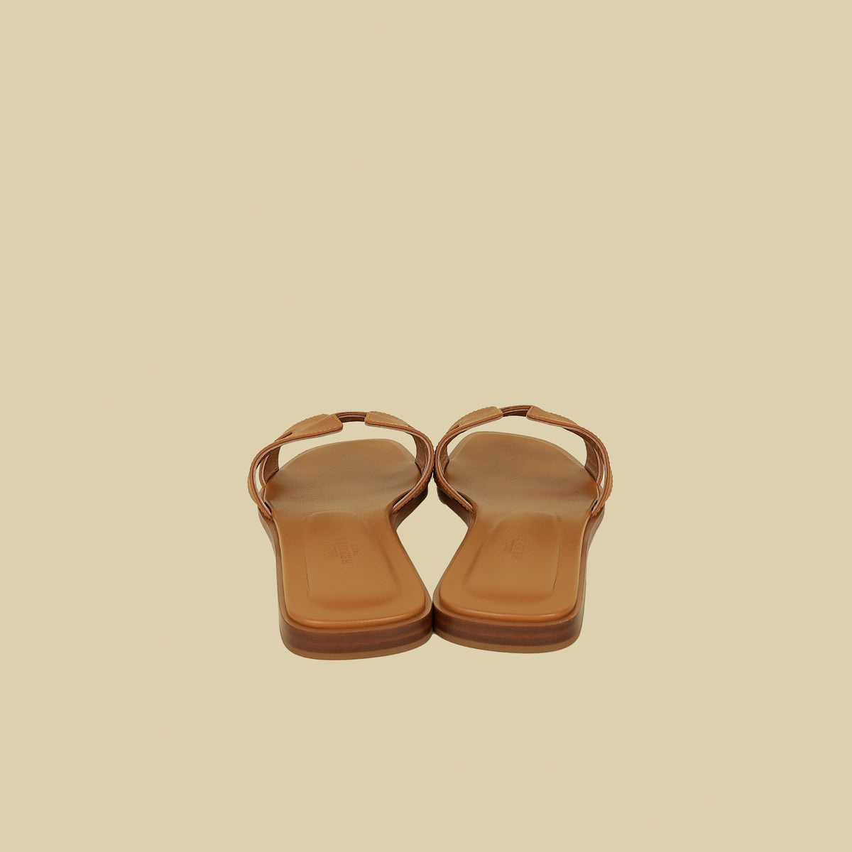 Hermes Natural Oran Sandals 39