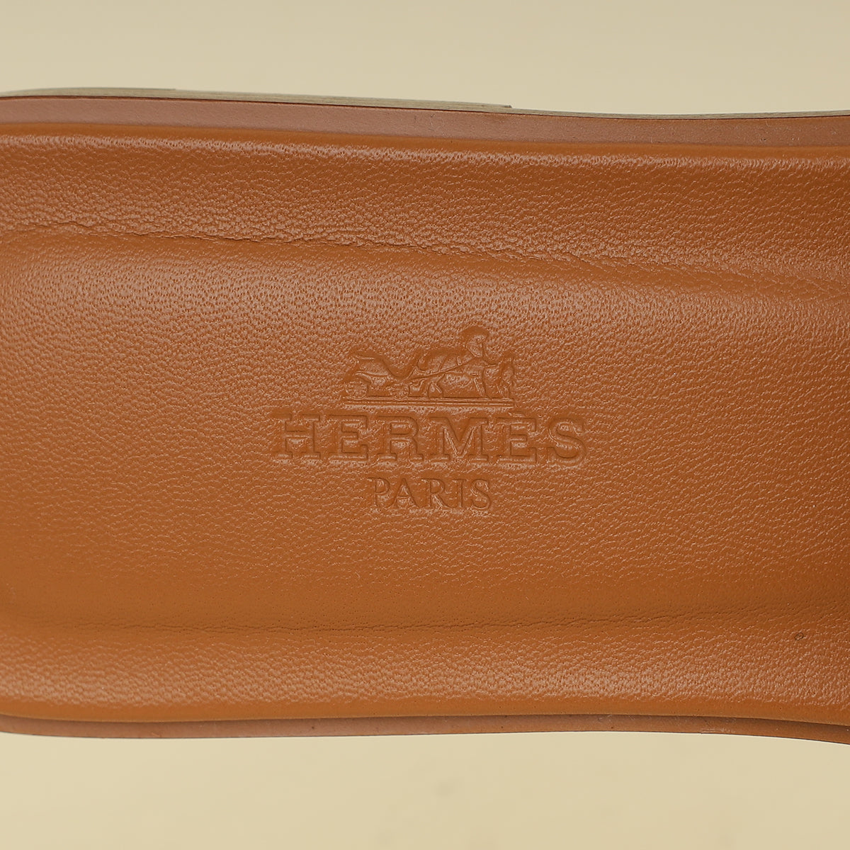 Hermes Natural Oran Sandals 39