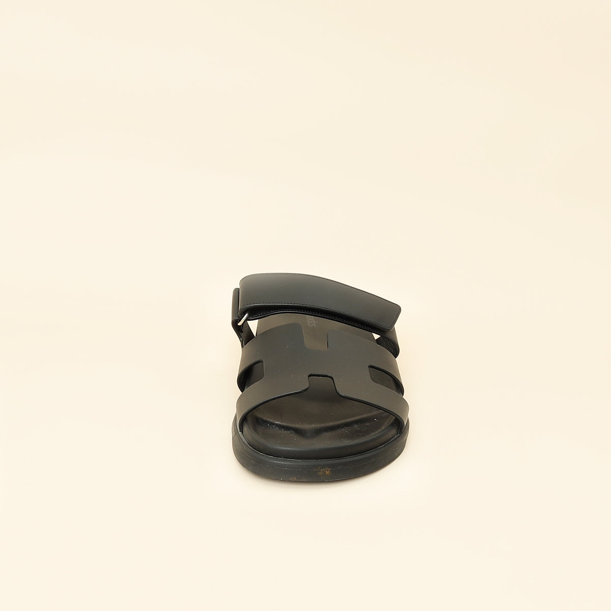 Hermes Noir Chypre Sandal 39