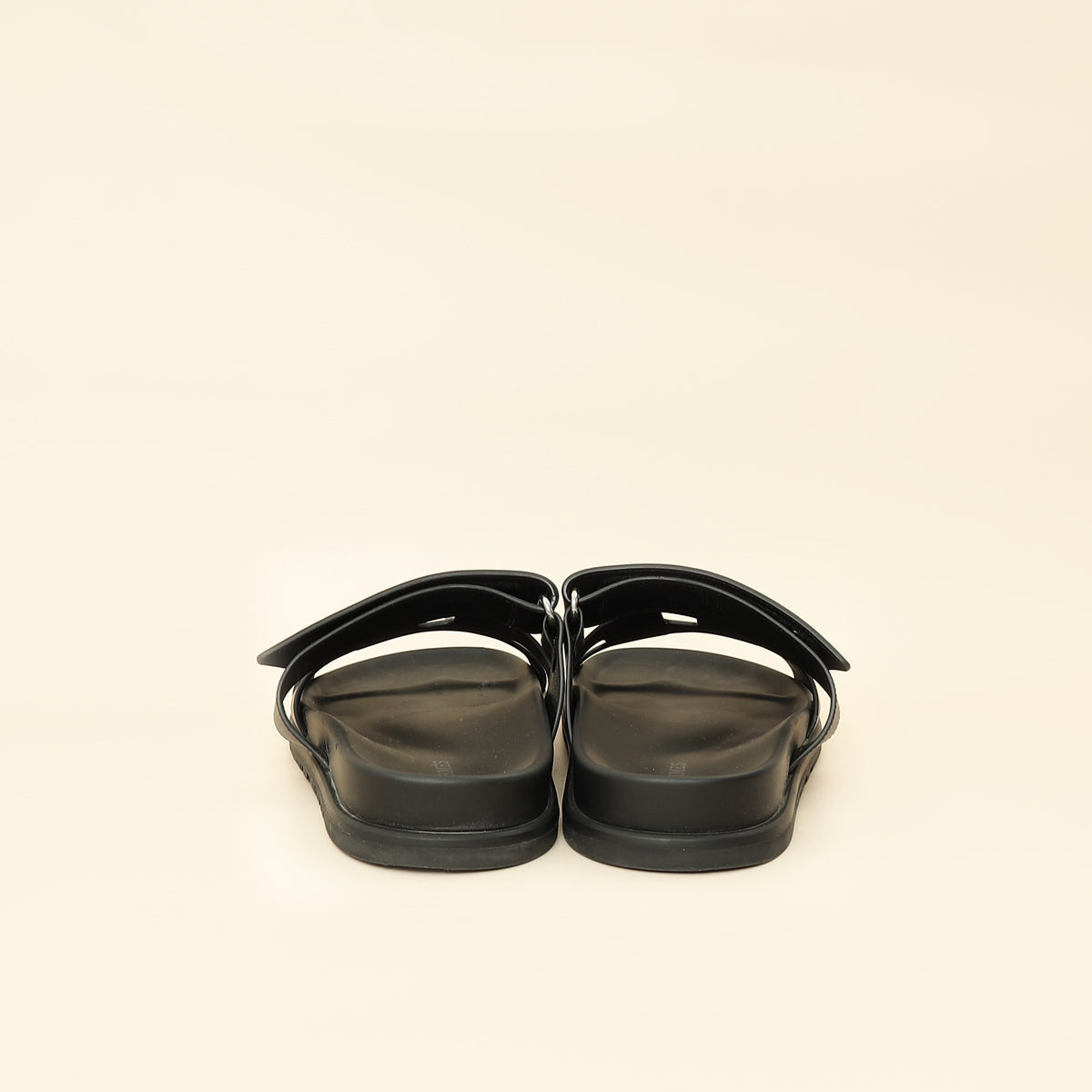 Hermes Noir Chypre Sandal 39