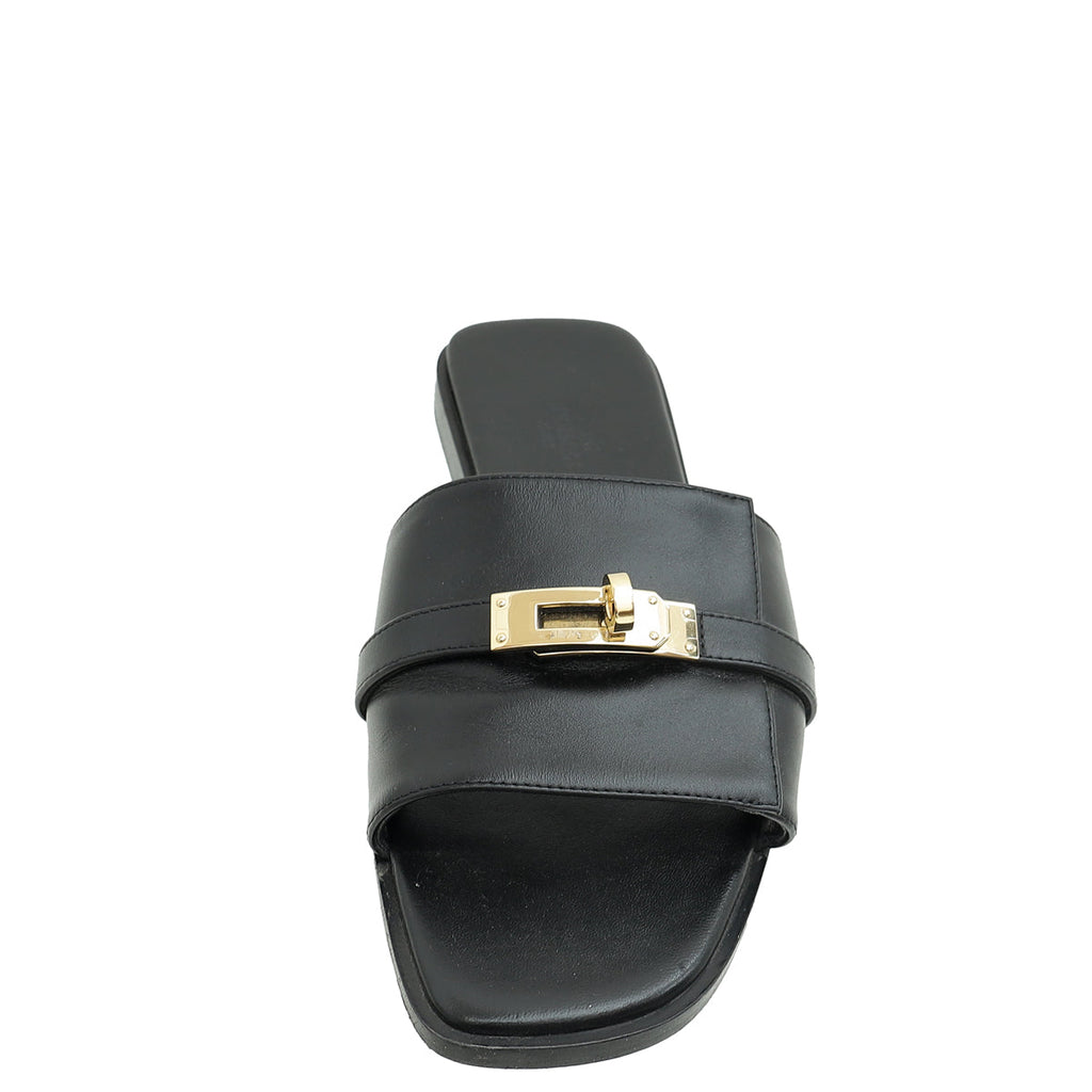 Hermes Noir Gabriel Sandal 39