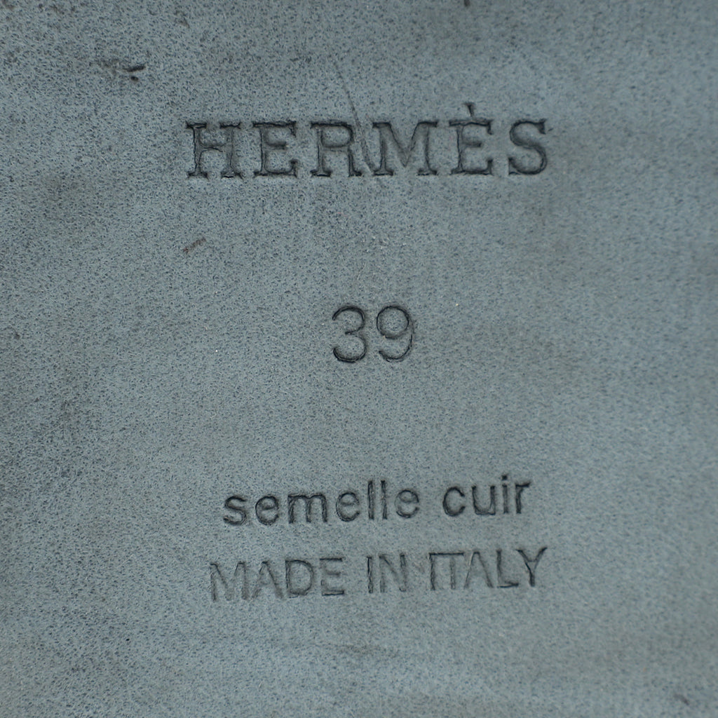 Hermes Noir Gabriel Sandal 39