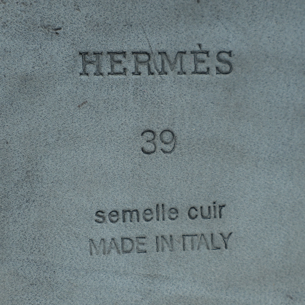 Hermes Noir Gabriel Sandal 39
