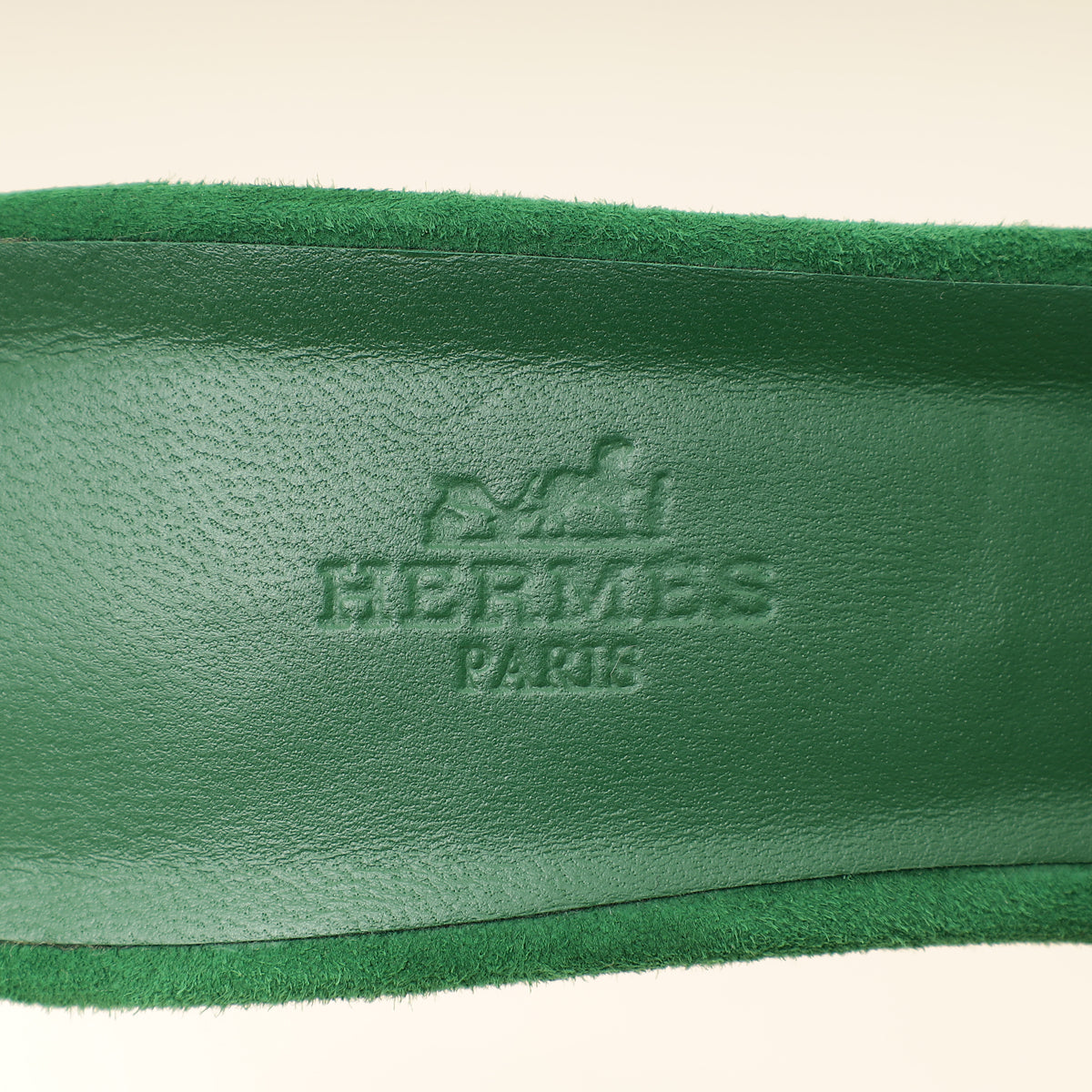 Hermes Vert Electrique Gigi 50 Sandals 39