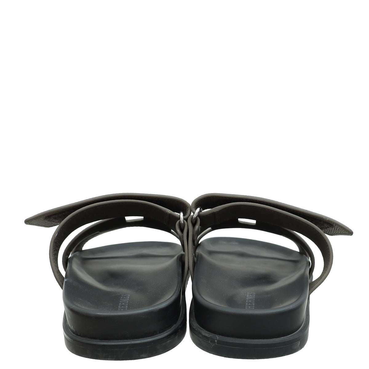 Hermes Etoupe Chypre Sandals 39