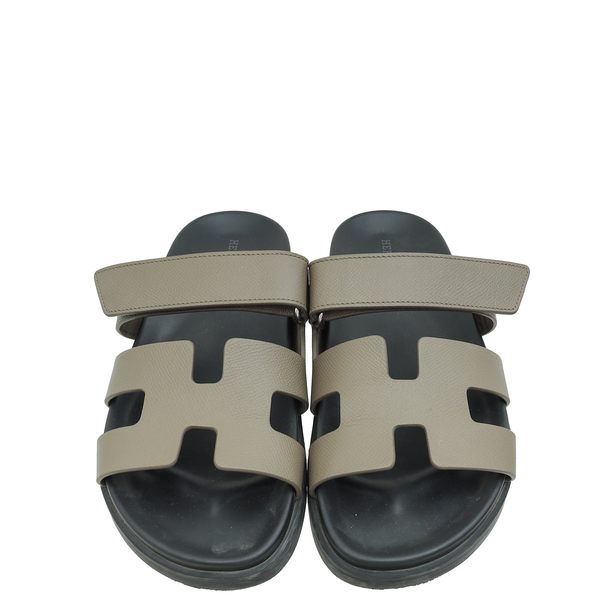 Hermes Etoupe Chypre Sandals 39