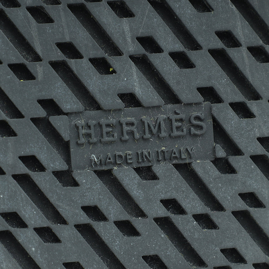 Hermes Vert Deau Go Suede Calfskin Mule 39
