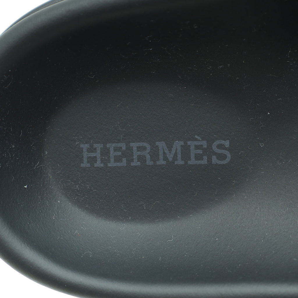Hermes Vert Deau Go Suede Calfskin Mule 39